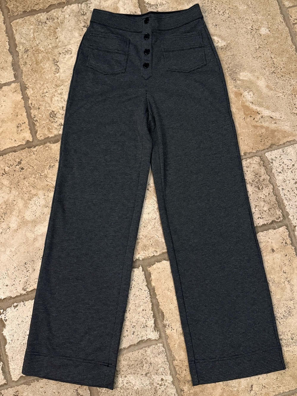HALARA Women’s Wide-Leg Trousers- Charcoal Gray